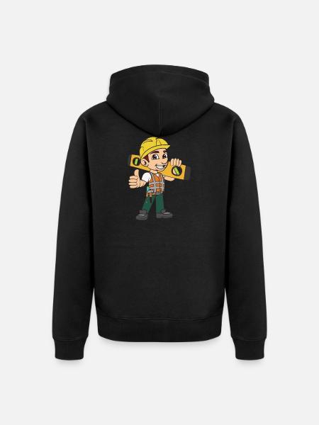 Mason craftsman - Unisex Premium Organic Zip Hoodie - black