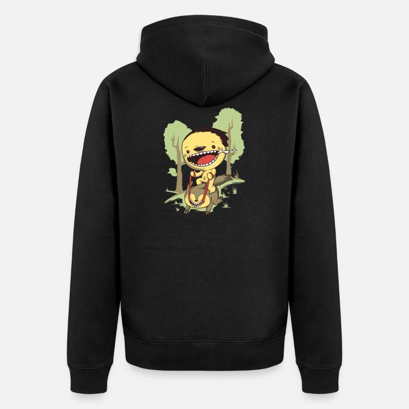 Ride Drôle Cadeau Idée Cadeau - Veste à capuche bio Premium Unisexe - noir
