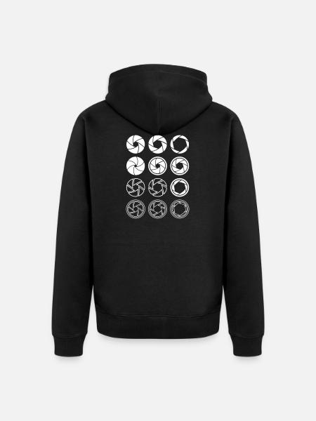 photography - Unisex Premium Organic Zip Hoodie - black