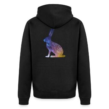 Bunny Starlight - Veste à capuche bio Premium Unisexe - noir - Dos - Nico (187cm)