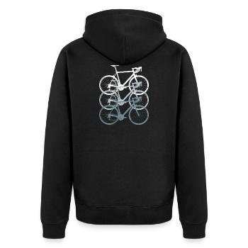coureur - Veste à capuche bio Premium Unisexe - noir - Dos - Nico (187cm)