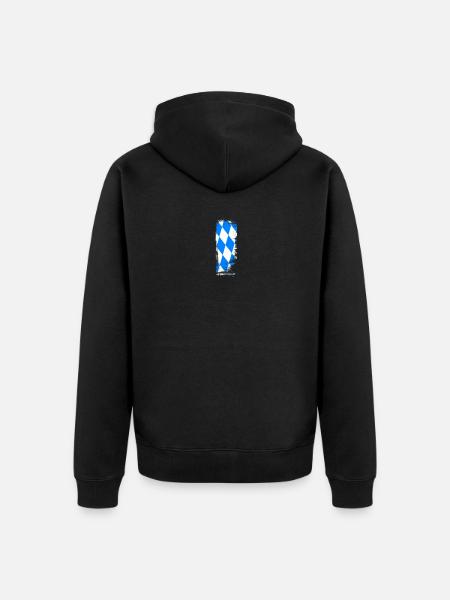 bavaria discreet - Unisex Premium Organic Zip Hoodie - black