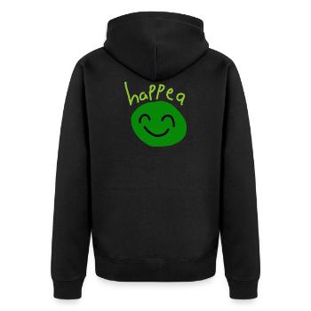 Happea - Veste à capuche bio Premium Unisexe - noir - Dos - Nico (187cm)
