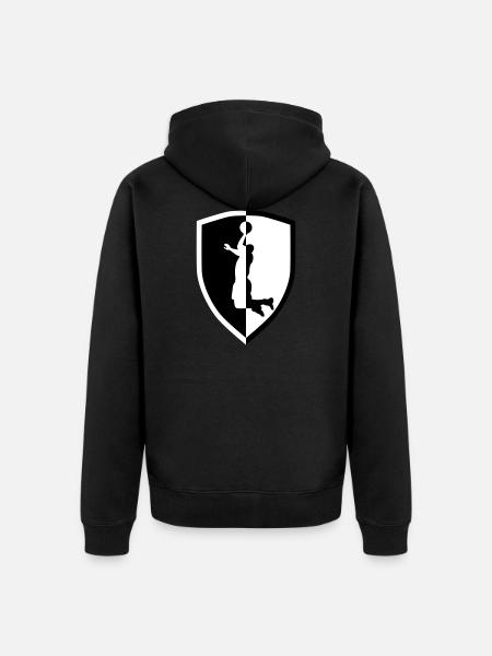 Basketball - slam dunk - Unisex Premium Organic Zip Hoodie - black