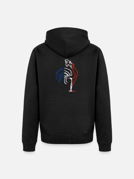 coq - Veste à capuche bio Premium Unisexe - noir