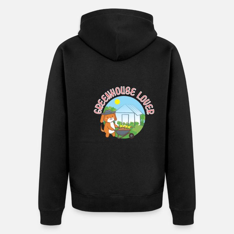 Amoureux des serres - Veste à capuche bio Premium Unisexe - noir