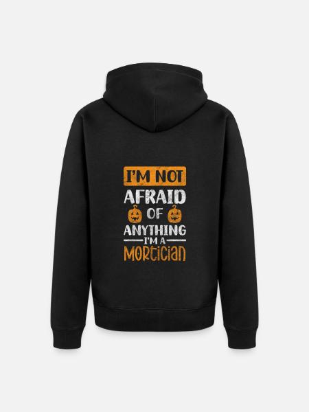 Funeral profession coffin - Unisex Premium Organic Zip Hoodie - black