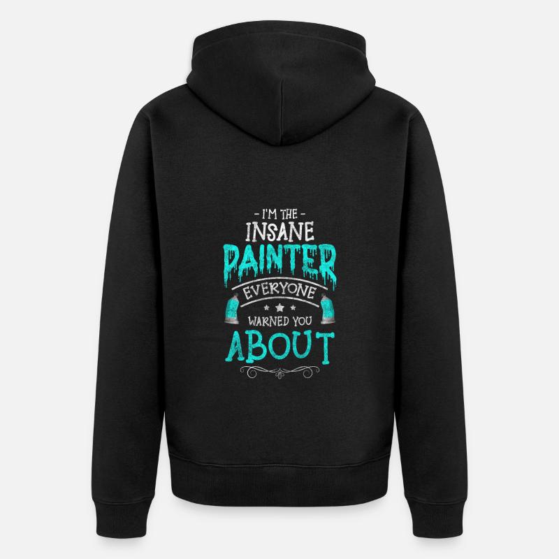 Rôle d’artisan artiste - Veste à capuche bio Premium Unisexe - noir