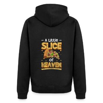 Pizza Italie Four italien en pierre - Veste à capuche bio Premium Unisexe - noir - Dos - Nico (187cm)