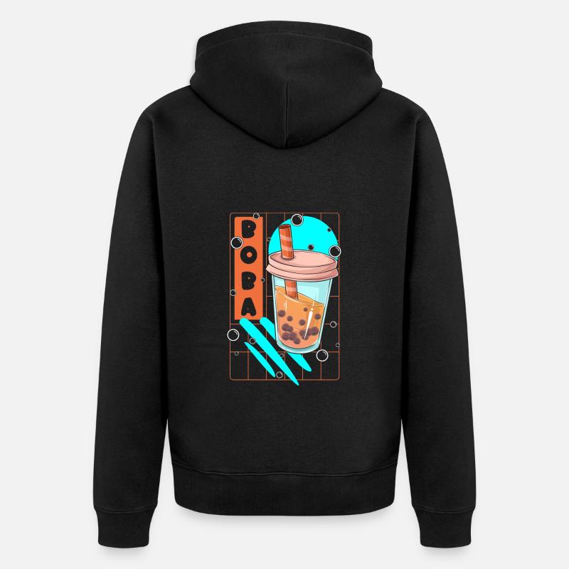Boba Tapioka - Veste à capuche bio Premium Unisexe - noir