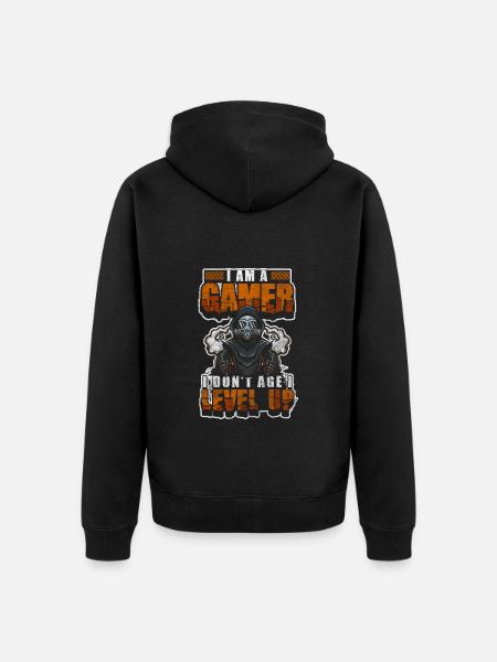 Zocker Spieler Legende Streaming - Unisex Premium Bio Zip Hoodie - Schwarz
