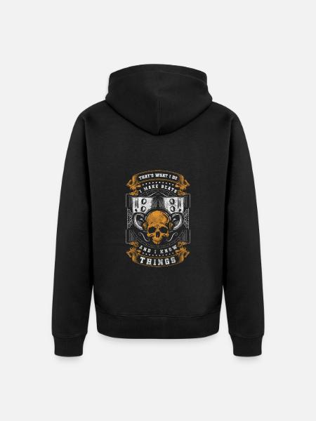 Party Mixer Passion - Unisex Premium Organic Zip Hoodie - black