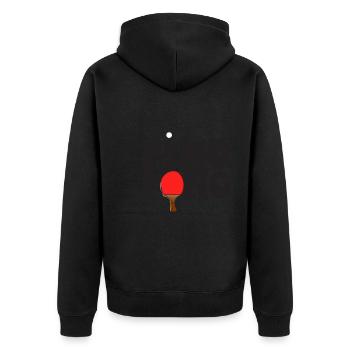 Tenue de ping-pong avec batte de ping-pong - Veste à capuche bio Premium Unisexe - noir - Dos - Nico (187cm)