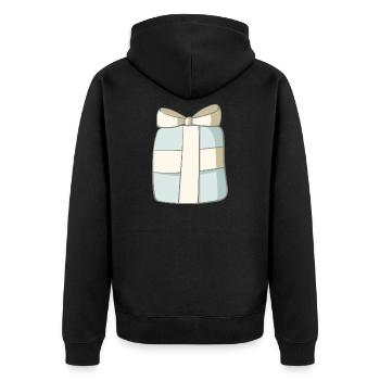Cadeau - Veste à capuche bio Premium Unisexe - noir - Dos - Nico (187cm)