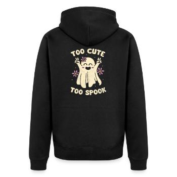 Trop mignon trop effrayant - Veste à capuche bio Premium Unisexe - noir - Dos - Nico (187cm)