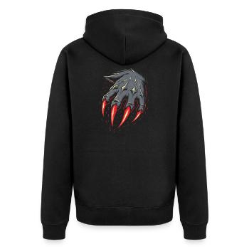 Costume de loup-garou Griffes Halloween - Veste à capuche bio Premium Unisexe - noir - Dos - Nico (187cm)