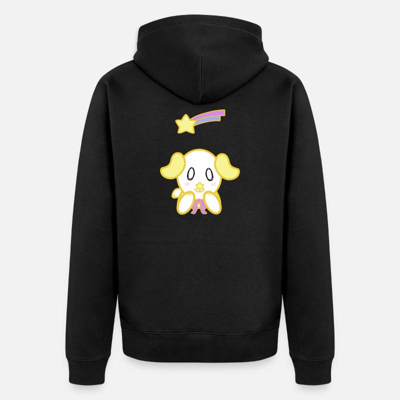 KawaiiDOGGOS - Tirage « Shooting Star » de Twinkle - Veste à capuche bio Premium Unisexe - noir