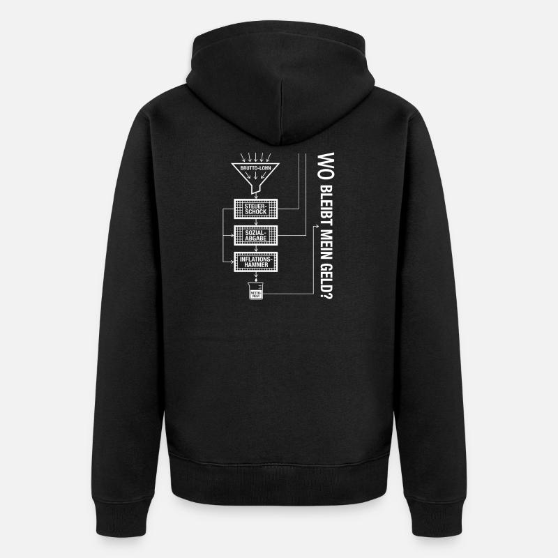 Cher État, laisse-moi un reste - Veste à capuche bio Premium Unisexe - noir