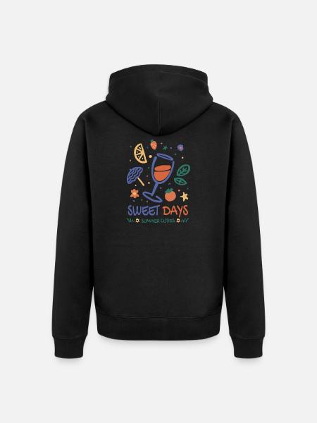 Spritzer Été - Veste à capuche bio Premium Unisexe - noir