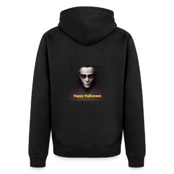 T-shirts effrayants d’Halloween / Hommes et Femmes Best - Veste à capuche bio Premium Unisexe - noir - Dos - Nico (187cm)