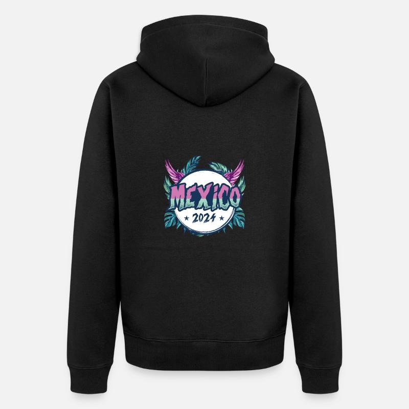 Vacances Mexique 2024 - Veste à capuche bio Premium Unisexe - noir