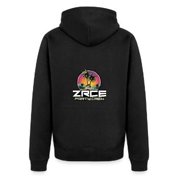 Vacances de l’équipage de la fête Zrce - Veste à capuche bio Premium Unisexe - noir - Dos - Nico (187cm)