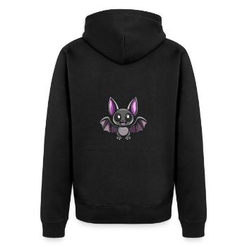 Chauve-souris Halloween Drôle Bébé - Veste à capuche bio Premium Unisexe - noir - Dos - Nico (187cm)