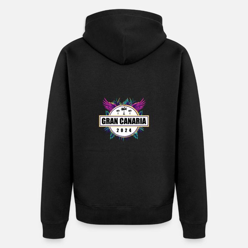 L’équipe de Gran Canaria 2024 - Veste à capuche bio Premium Unisexe - noir