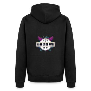 Lloret De Mar 2024 Team - Unisex Premium Organic Zip Hoodie - black - Back - Nico (187cm)