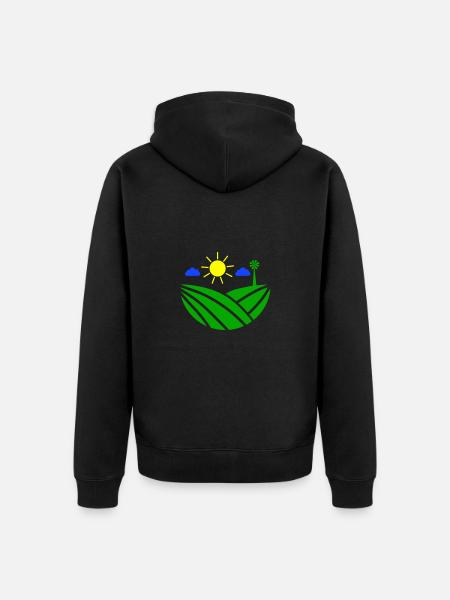 Farm Farmer - Unisex Premium Organic Zip Hoodie - black