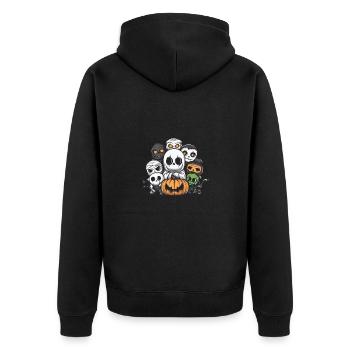 Fête d’Halloween Trick Or Treat - Veste à capuche bio Premium Unisexe - noir - Dos - Nico (187cm)