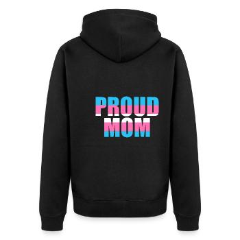 Fière maman Transgenre Cadeau LGBT Transsexuel - Veste à capuche bio Premium Unisexe - noir - Dos - Nico (187cm)