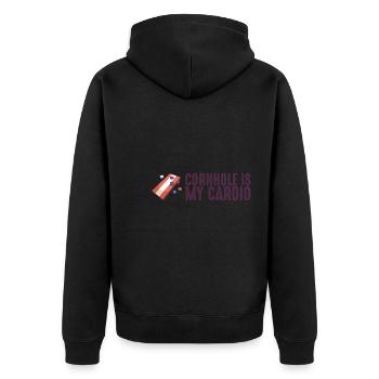 Cornhole est mon cardio cornhole sacs Cornhole - Veste à capuche bio Premium Unisexe - noir - Dos - Nico (187cm)