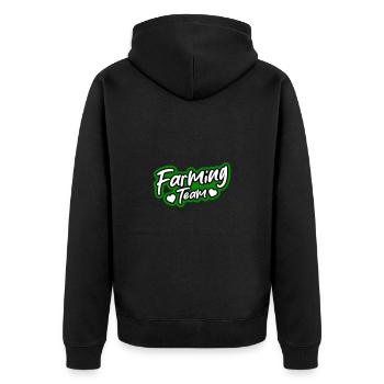Équipe agricole - Veste à capuche bio Premium Unisexe - noir - Dos - Nico (187cm)