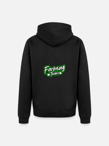 Farming Team - Unisex Premium Bio Zip Hoodie - Schwarz