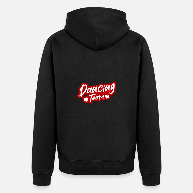 Dancing Team - Unisex Premium Bio Zip Hoodie - Schwarz