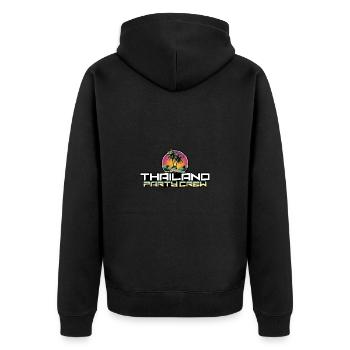 Thailand Party Crew Urlaub - Unisex Premium Bio Zip Hoodie - Schwarz - Hinten - Nico (187cm)