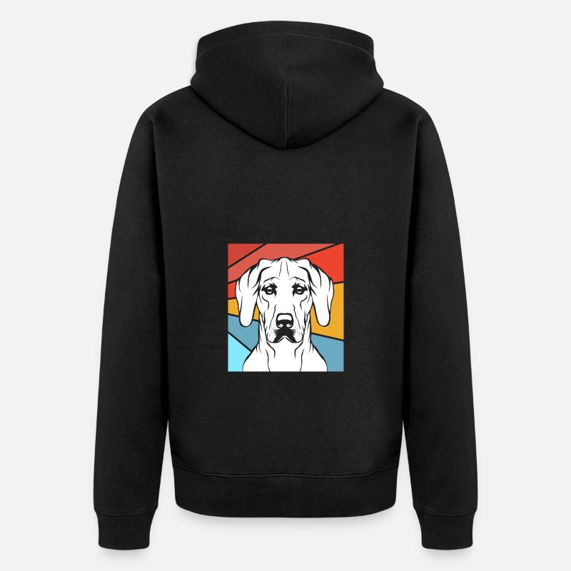 Rhodésian Ridgeback - Veste à capuche bio Premium Unisexe - noir