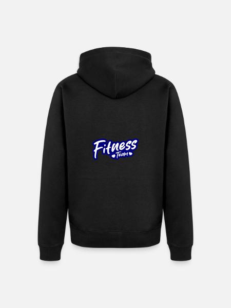 Équipe de fitness - Veste à capuche bio Premium Unisexe - noir