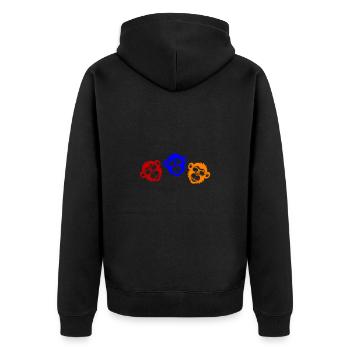 Tête de Singe Drôle De Fête Singes - Veste à capuche bio Premium Unisexe - noir - Dos - Nico (187cm)