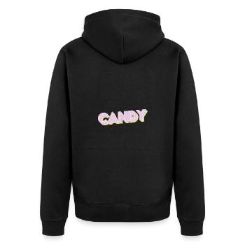 Bonbon - Veste à capuche bio Premium Unisexe - noir - Dos - Nico (187cm)