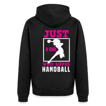 Handball HandballEur Ball Sport - Veste à capuche bio Premium Unisexe - noir - Dos - Nico (187cm)