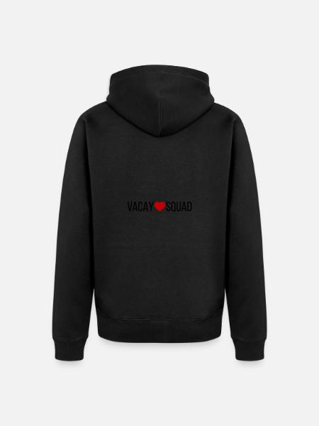 Vacay Squad Heart - Unisex Premium Organic Zip Hoodie - black