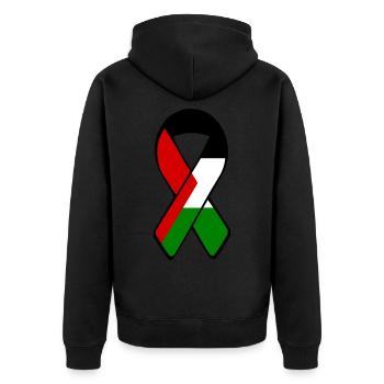 Free palestine - Veste à capuche bio Premium Unisexe - noir - Dos - Nico (187cm)
