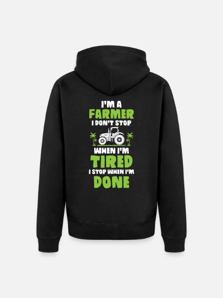 Farrner - Unisex Premium Organic Zip Hoodie - black