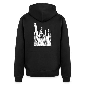 For Honor - Samurai - Unisex Premium Organic Zip Hoodie - black - Back - Nico (187cm)