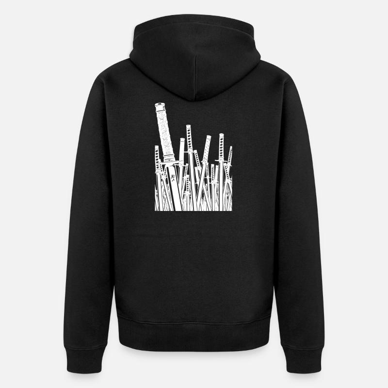 Pour l'honneur - Samurai - Veste à capuche bio Premium Unisexe - noir
