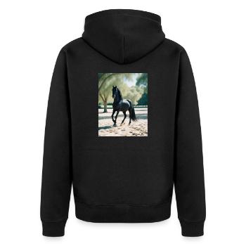 PRÉ - Veste à capuche bio Premium Unisexe - noir - Dos - Nico (187cm)
