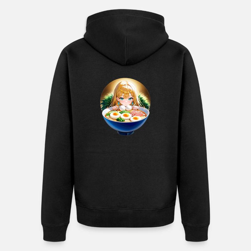 Ramenlovers - Veste à capuche bio Premium Unisexe - noir