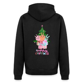 Joyeux Noël - Veste à capuche bio Premium Unisexe - noir - Dos - Nico (187cm)